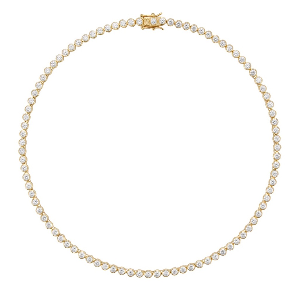 Dorsey JAMES BEZEL RIVIÈRE NECKLACE IN LAB WHITE SAPPHIRE